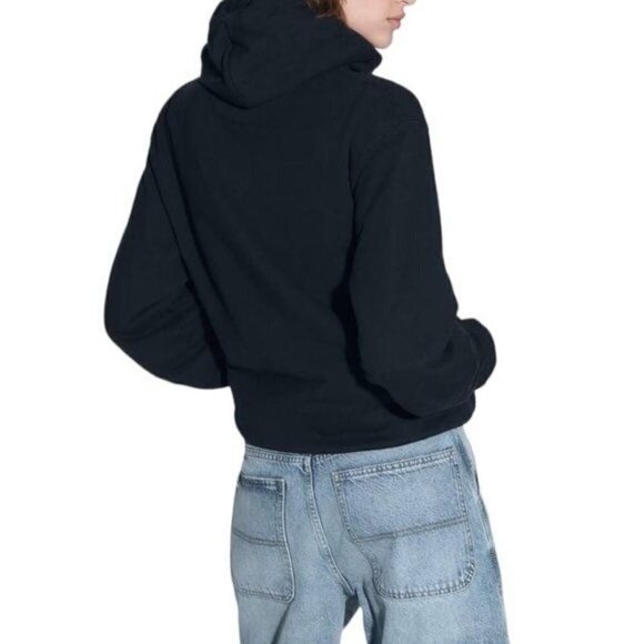 ZARA ZW HIGH-WAIST DENIM BERMUDA SHORTS MID-BLUE SIZE 6 | 4130/041/427 - Picture 4 of 9